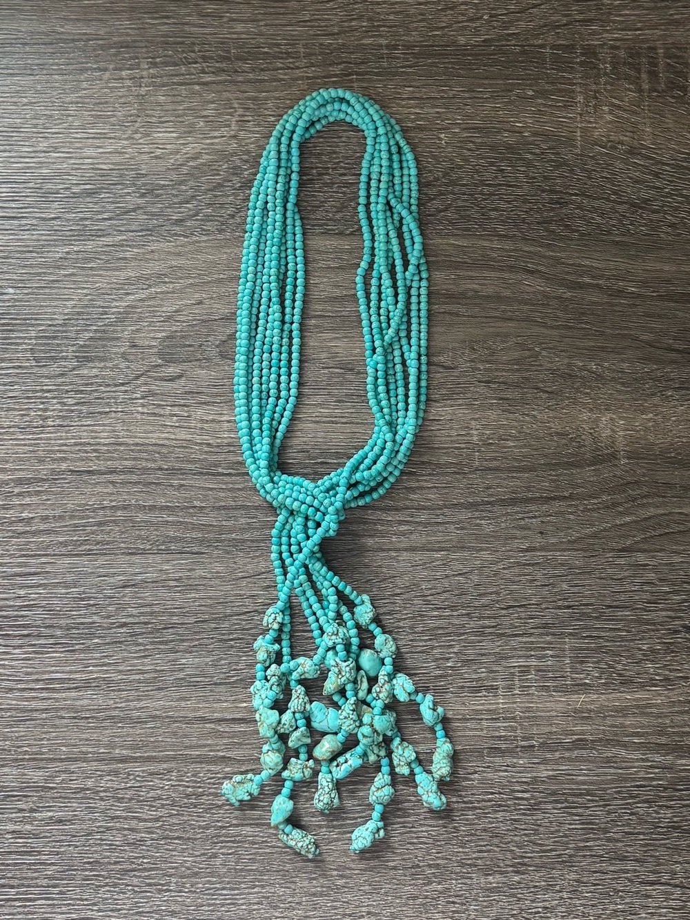 NWOT Polo Ralph Lauren Turquoise Wrap Necklace